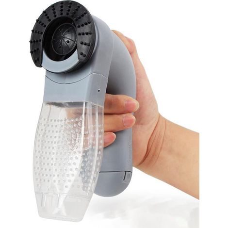 Sèche-poils pour animaux : Un outil de nettoyage portatif et portable pour animaux de compagnie, doté d'un compartiment de rangement et spécialement conçu pour nettoyer les poils d'animaux. (1/3)
