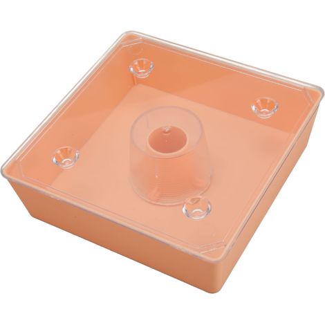 Acryl-Kolibri-Futterspender für den Außenbereich, Futterspender für die Bienenstockspitze, quadratische Imkertränke (1/5)