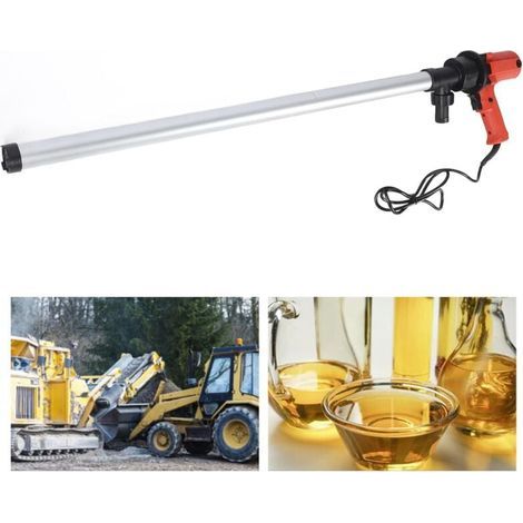 Electric barrel pump, portable barrel pump for standard 200L to 220L barrels, 8000 rpm, 60 to 80 L/min (1/4)