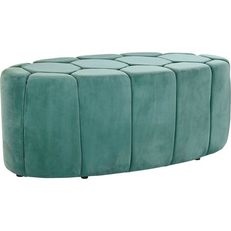 Banc vert en polyester et bois pour entrée élégante - Vert forêt (1/4)