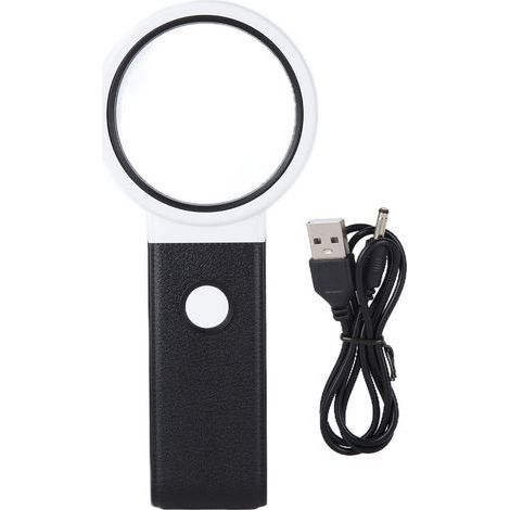 Loupe à LED ABS, loupe portative pliable, lentille HD pour l'observation et la réparation de composants électroniquesTH-7018B (1/5)