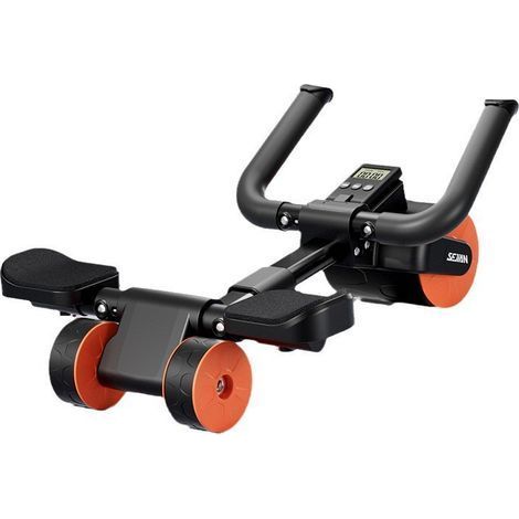 Roue Abdominale à Rebond Automatique Avec Tapis de 【Conception à Trois Roues】Abdos Musculation Appareil Sport Maison, Roulette Abdominaux (1/5)