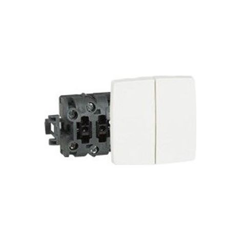 Legrand ASL superficie Interruptor doble blanco (1/2)