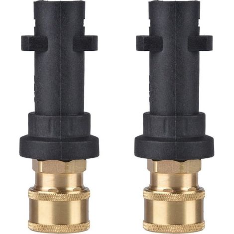 Adaptateur en 2 parties pour nettoyeur haute pression, prise Quick-Link, adaptateur de tuyau de pistolet à eau, compatible avec les nettoyeurs haute pression K2, K3 (1/5)