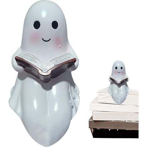 Veilleuse Halloween Veilleuse Effrayante,Éclairage Design de Livre de Lecture Effrayant pour Fêtes, Manteau de Cheminée, Maison, Cuisine, Chambre, Bureau, Style Ferme (1/5)