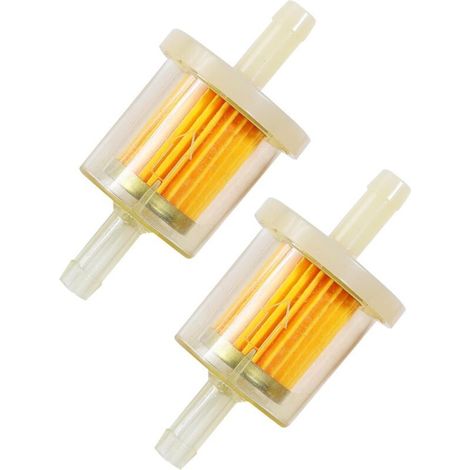 2PCS Filtre Essence Moto,Filtre A Carburant Orange de Haute Qualité,Universel Carburant filtre de 8 mm,Réutilisable Filtres à Carburant,Convient à la Plupart des Motos,Voiture,Scooters (1/5)
