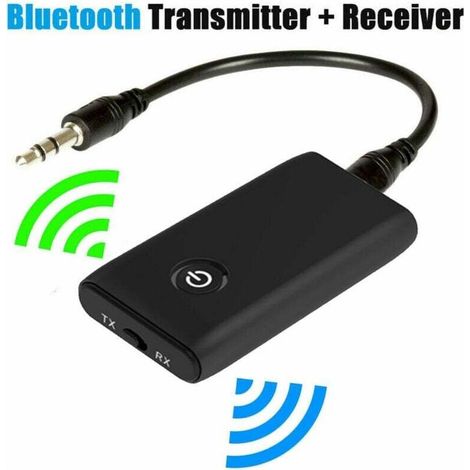 Transmetteur Bluetooth 5.0 – Adaptateur 2 en 1 émetteur et récepteur – Jack 3,5 mm et USB – Faible latence pour audio supérieur (1/4)