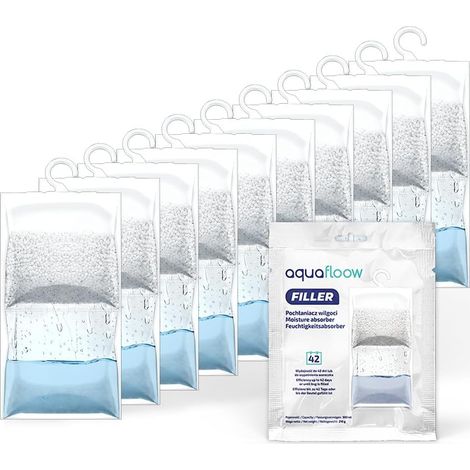 10x210G Déshumidificateur suspendu, Absorbeur d'humidité pour placard, Déshumidificateur suspendu Anti-humidité, Sac déshydratant résistant à l'humidité (1/5)