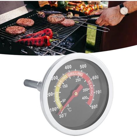 SURENHAP jauge de température de barbecue Jauge de température de thermomètre de barbecue en acier inoxydable de 50 jardin plancha (1/4)