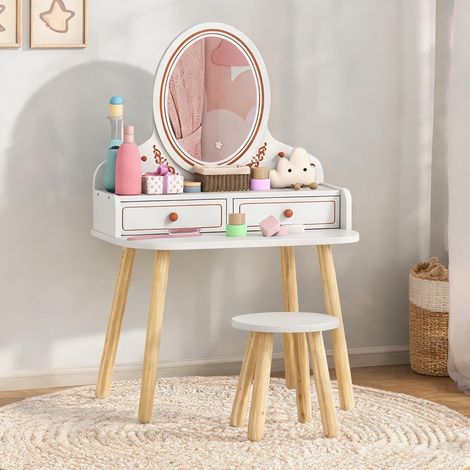 Lit enfant blanco en mDF Madera de Pino 56 x 38 x 87,8 cm (1/5)