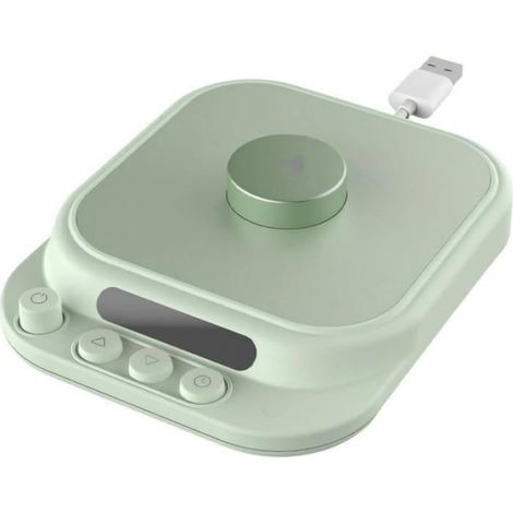 Sous-Verre Chauffant - 18 W - Température Réglable 45 à 65 °C - Minuterie 1 à 12 h - Compatible Tasses et Gobelets - 15,5 x 14,1 x 2,4 cm (1/5)