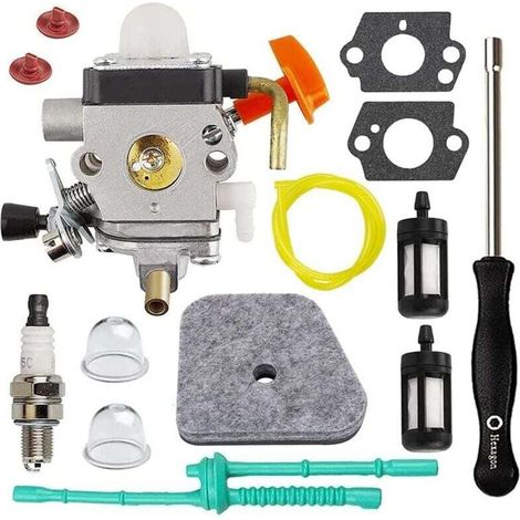 Kit de Carburateur pour FS90 FS110 HT101 FS130 FS100 = KM110R KM130 HL100 HT100 FS130R FS87 FS100R HL90 Tondeuse à Glucides