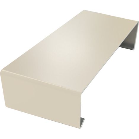 Eclisse extérieure pour couvertine alu Couleur - Ivoire clair - RAL 1015, Largeur - 210 mm - ALUHOME (1/4)