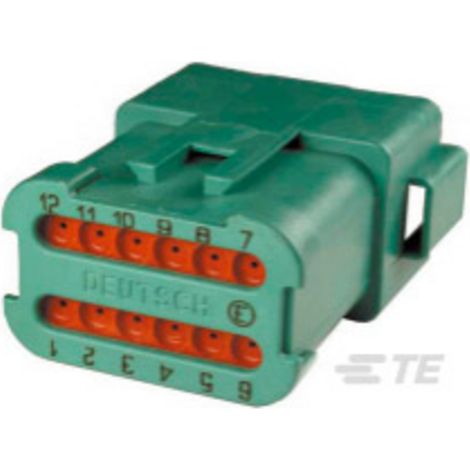 TE Connectivity Stiftgehäuse-Kabel DT Polzahl Gesamt 12 DT04-12PC-CE01 1 St.