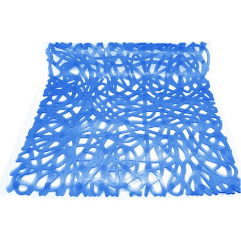 TAPPETO ANTISCIVOLO PER DOCCIA MOD. MIX  CM 52x52- Blu- DH- pezzi 1