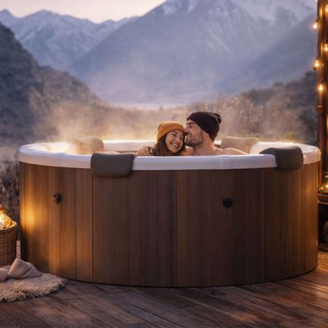 Spa 6 places semi rigide ROVA mSpa – spa extérieur jardin – bulles massantes – 180x180 cm