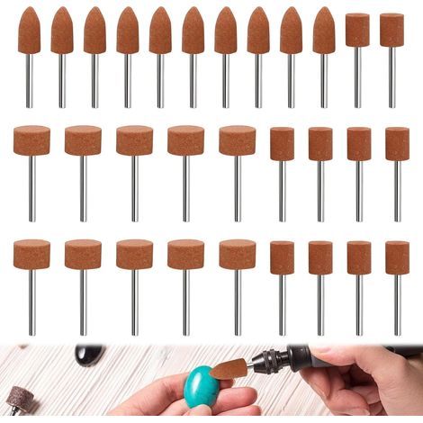 30 - Embout Pour Dremel - Tambour De Ponçage - Corindon De Chrome - Pour Polissage Et Ébarbage - Métal Et Pierre - Orange - 3mm (1/5)