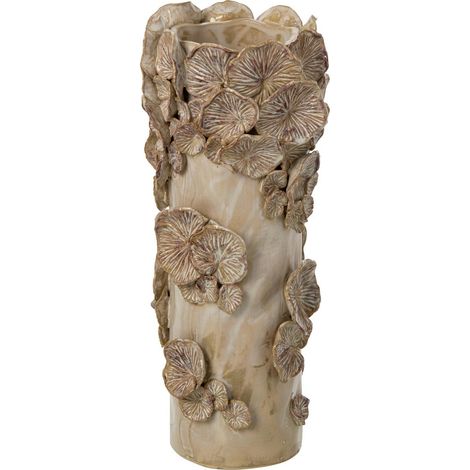 Vase Champignons en Grès "Brune" 37cm Beige (1/2)