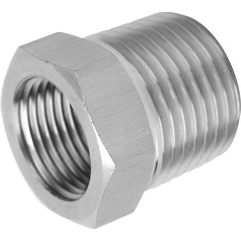 Adaptateurs filetés 2 BSP (filetage intérieur/extérieur) pour raccords de tuyauterie, réducteurs, manomètres pneumatiques, raccords de conduites d'eau 1/2-3/8 (1/5)