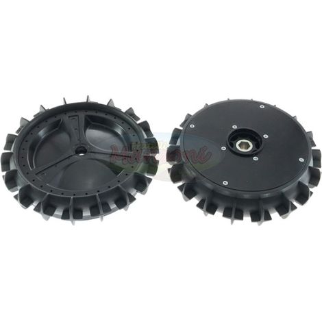 Par de ruedas traseras macizas ORIGINAL AMBROGIO para robot L300 BASIC ELITE