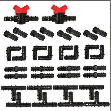 kit De Raccords Pour Tuyaux D'irrigation - 34 Pices - 15 Mm (1.5 Cm) - Raccord En Plastique Raccord Pour Tuyau D'arrosage - Raccord Hybride Pour S (1/5)