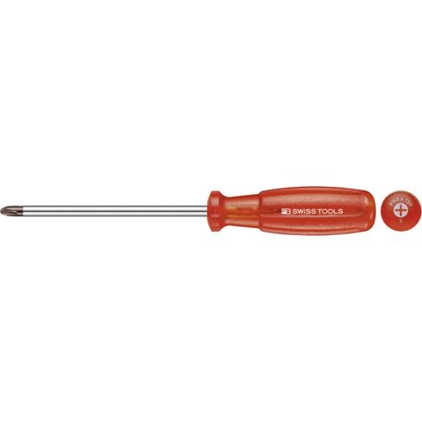 PB Swiss Tools Schraubendreher, für Phillips, mit "Multicraft"-Kraftheft, Kreuzschlitzgröße 1
