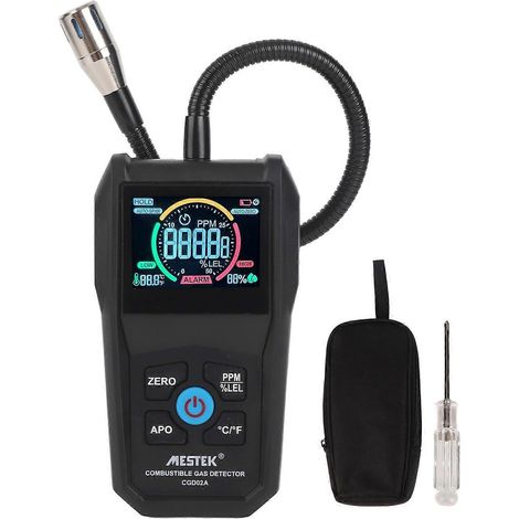 Tragbares Gaslecksuchgerät mit LCD-Display für Pipelines, Messbereich 50–50000 ppm.