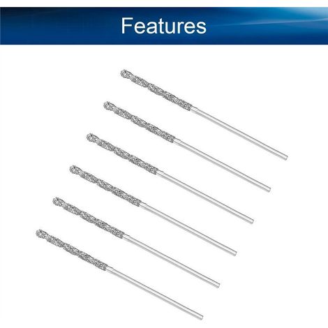20 Forets Diamant HSS 1Mm Pour Verre Carrelage Céramique Pierre Coquillage (1/3)