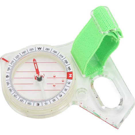 Orienteering Compass Clear Scale ABS Multifunction Thumb Compass With Luminous Point for Adventure Camping (1/5)