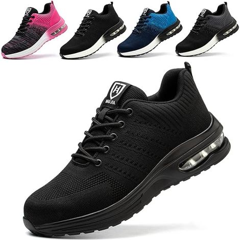 Chaussures de sécurité homme femme à coque en acier, légères et incassables, antidérapantes et respirantes pour chantier industrie, résistantes à la perforation (1/5)