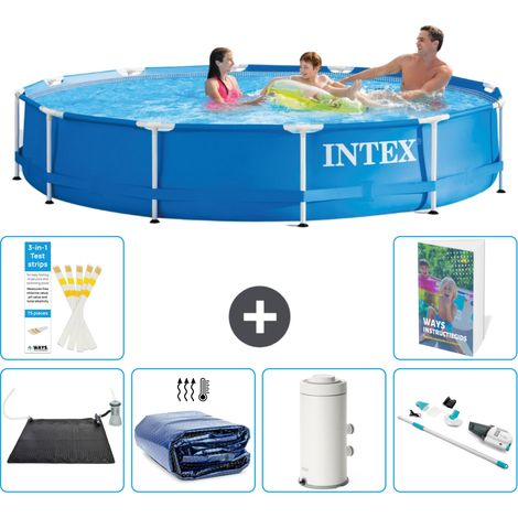 Frame Pool Rund - 366x76 cm - 7-teilig S78