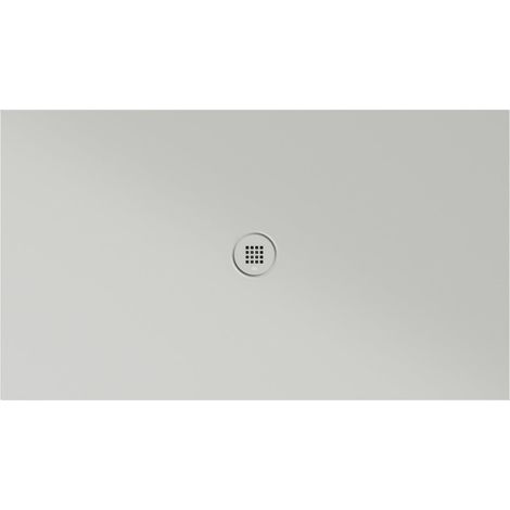 Receveur de douche rectangulaire en céramique 140x80x2cm, cenere mat
