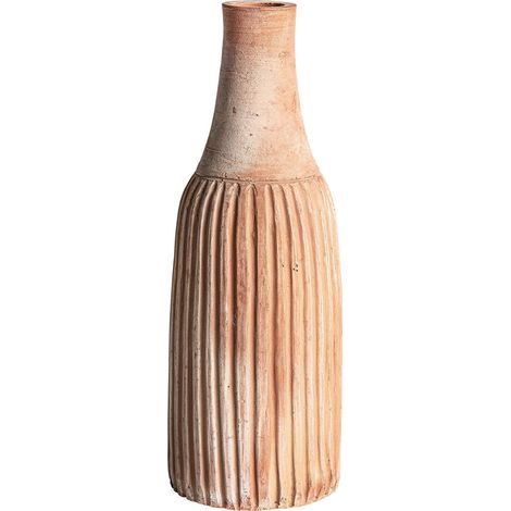 Vase Aike Contemporain en Terre Cuite - Terre cuite marron vieilli contemporain (1/2)