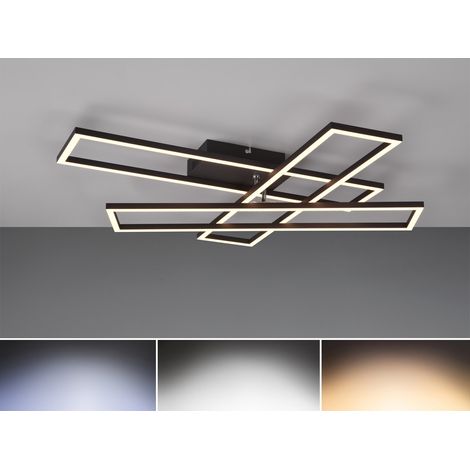 LED Deckenleuchte CORSO dimmbar Lichtfarbe einstellbar, Schwarz, 66cm lang (1/5)