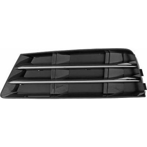 Grille de pare-choc avant gauche noire et chromée Audi A4 5 B9 phase 1 2015-2019