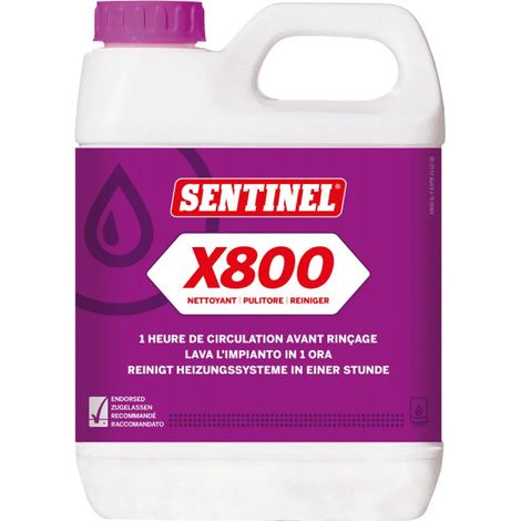 Eliminador instantáneo de lodos para instalaciones de calefacción central 1L X800