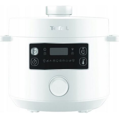 TEFAL CY7541 Turbo Cuisine Multicooker, 1090W, Tecnología de Cáscara de Bola, Cocción Rápida, 10 Programas Automáticos, Operación intuitiva, 5 L de capacidad, Blanco