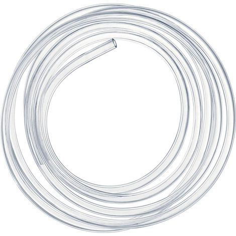 Tuyau de pression transparent de 3 mètres, tube flexible en PVC de 10 × 12 mm (1/4)