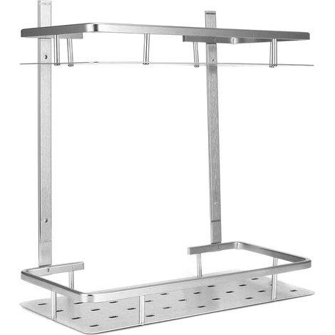 Space Aluminum Bathroom Shelf Heavy Duty Shower Rack Storage