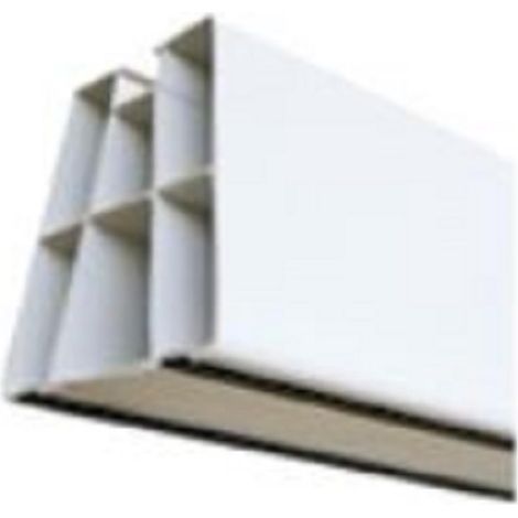 Profil de montage au sol pour groupe extérieur de climatisation - L=450 mm - Portée : 210 kg - Couleur : blanc (1/2)