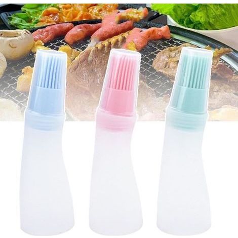Pinceau Cuisine.Bouteille d'huile.Distributeur d'huile d'olive.Pinceau d'huile.Pinceau à pâtisserie en Silicone.Brosse à Huile(3PCS) (1/4)
