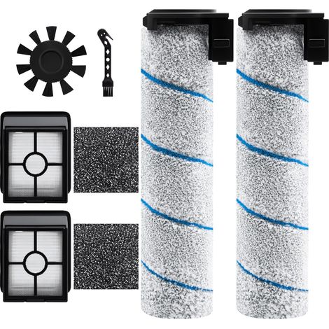 Rouleau de Brosse de Rechange et Filtre HEPA pour Rowenta X-Clean 4 / X-Clean 2 eau et sec Aspirateur (7 Accessoires) (1/5)