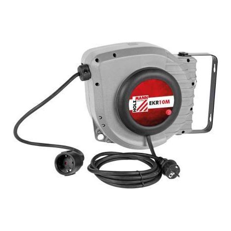 Holzmann Maschinen EKR10M230V Avvolgicavi 10 m Nero