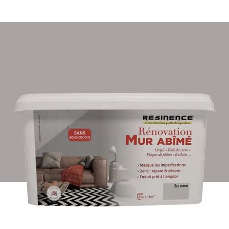 RESINENCE Rénovation Mur abîmé Sel Marin 8kg (1/2)