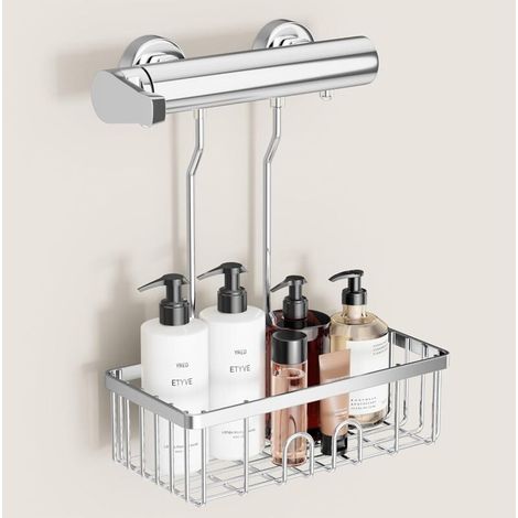 Shower shelf without drilling - hanging shower shelf - shampoo holder for the shower - no drilling - shower shelf made of SS304 stainless steel - 30 x 13 x 8.5 cm MUMU (1/3)