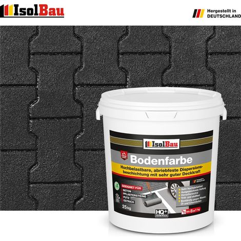 Bodenfarbe Betonfarbe Schwarz 25 kg Bodenbeschichtung Fußbodenfarbe RAL Farbe (1/5)