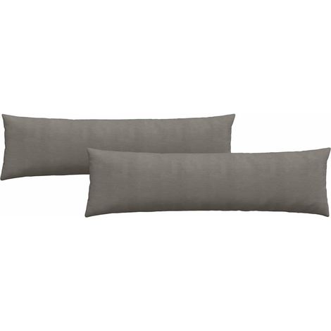Maison Exclusive - Cojines de sofá 2 pcs Gris Claro 145 x 40 cm T