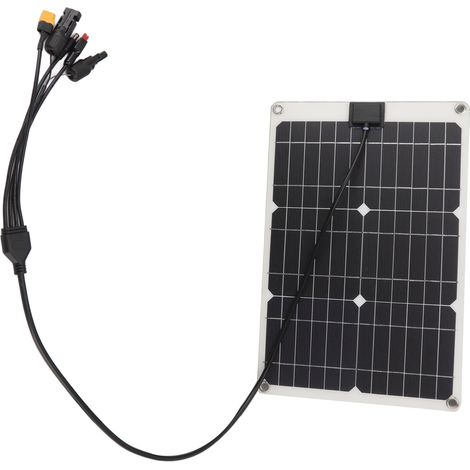 Panneau de Batterie Solaire, Chargeur Solaire Large compatibilité Sortie 18 V Portable pour l'extérieur
