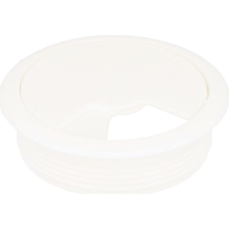 Kabeldurchlass Kabelführung Kabeldurchführung Kunststoff rund weiss ø 60mm (1/3)