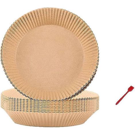 100 Stück Einweg-Pergamentpapier für Luftfritteusen, Antihaft-Einlagen für Luftfritteusen, zum Backen von Braten in der Luftfritteuse (1/5)